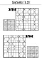 Two easy level sudoku puzzles, No 19 and No 20